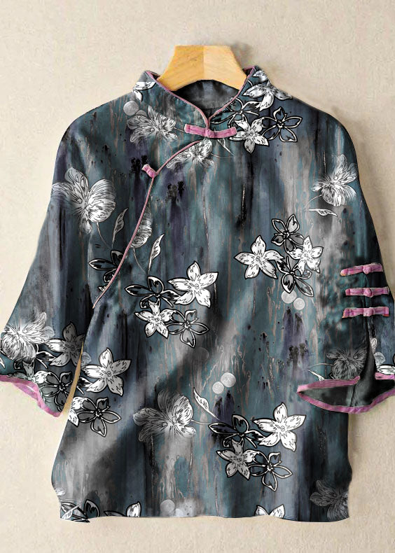 White Embroidered Button Blouse Tops Half Sleeve