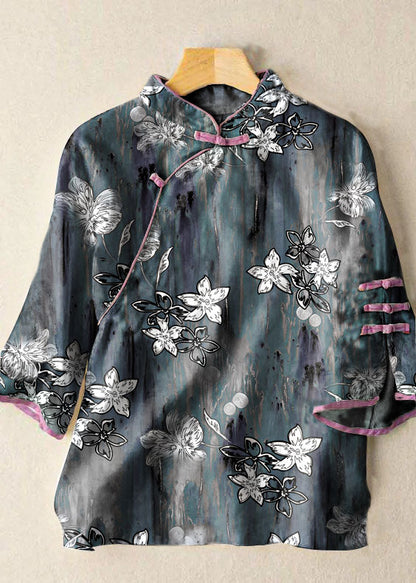 White Embroidered Button Blouse Tops Half Sleeve