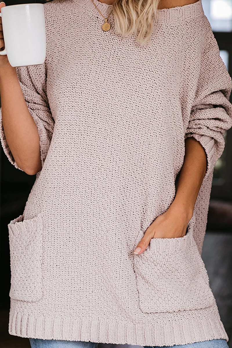 Double Pockets Knitted Sweater