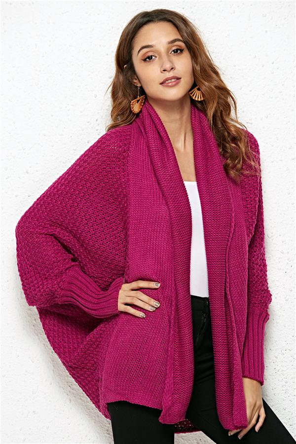Colbie Dolman Cardigan - Red