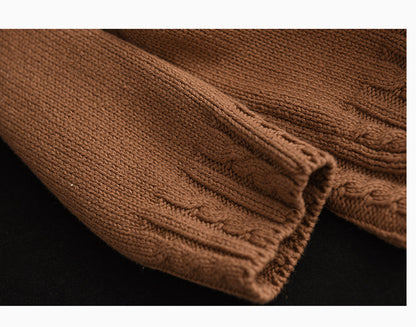 Retro Crochet Temperament Warm Sweater