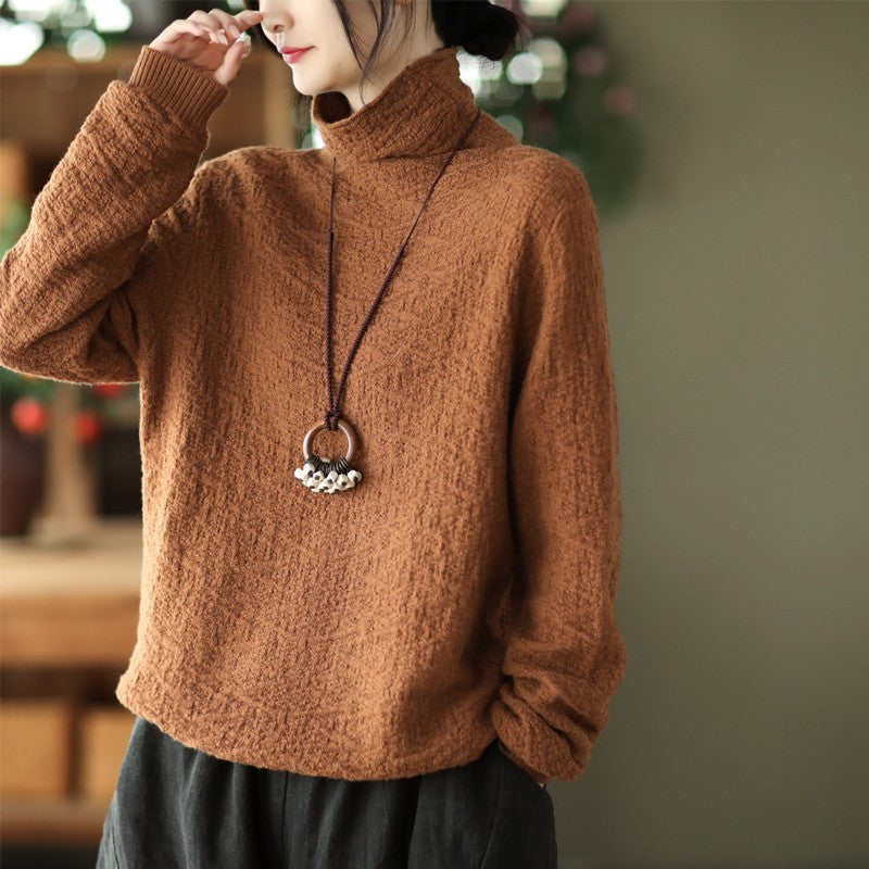 Jacquard Turtleneck Sweater
