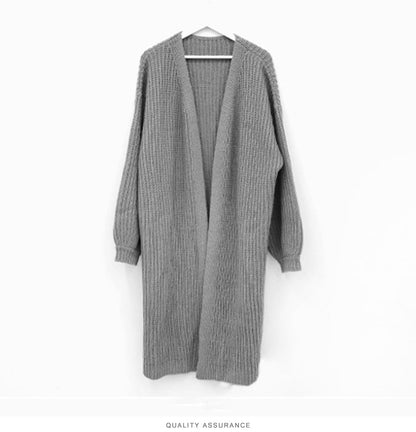 Loose Long Knitted Sweater Coat