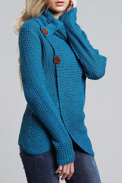 Just for You Sweater Cardigan - Blue