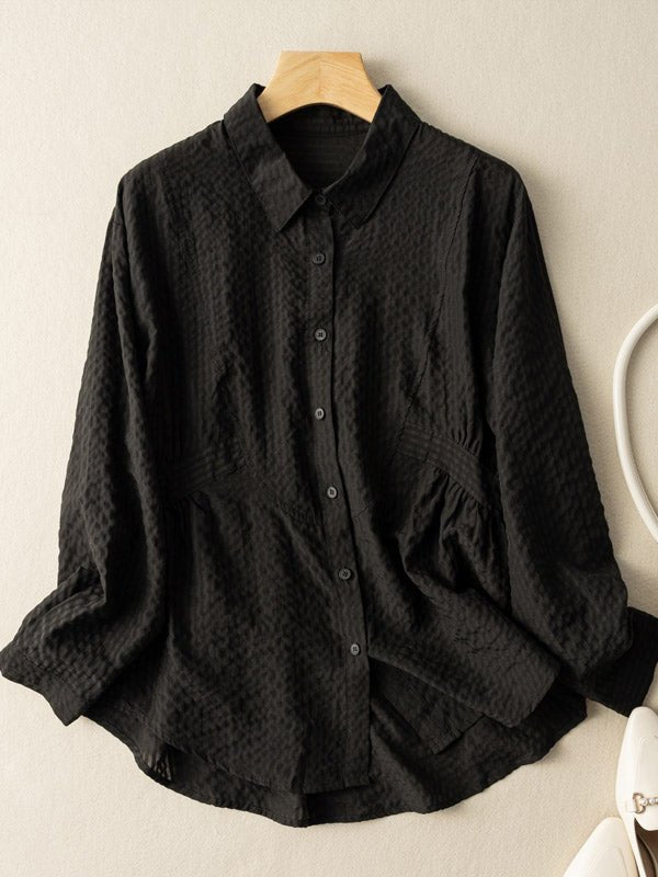 Classic Stripe Long Sleeves Shirt in Color