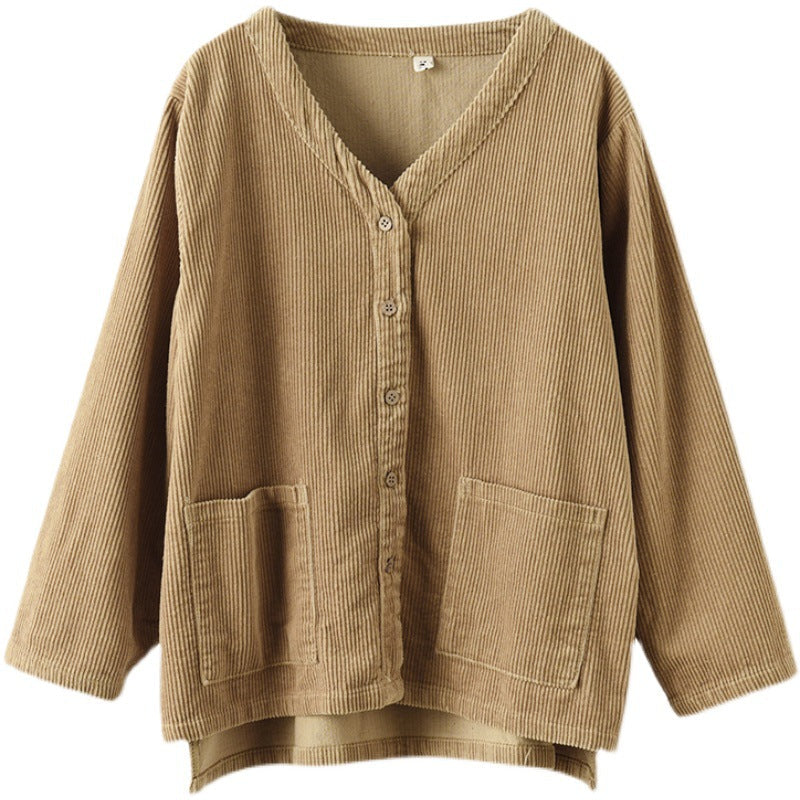 New Style Retro Literary Corduroy Jacket