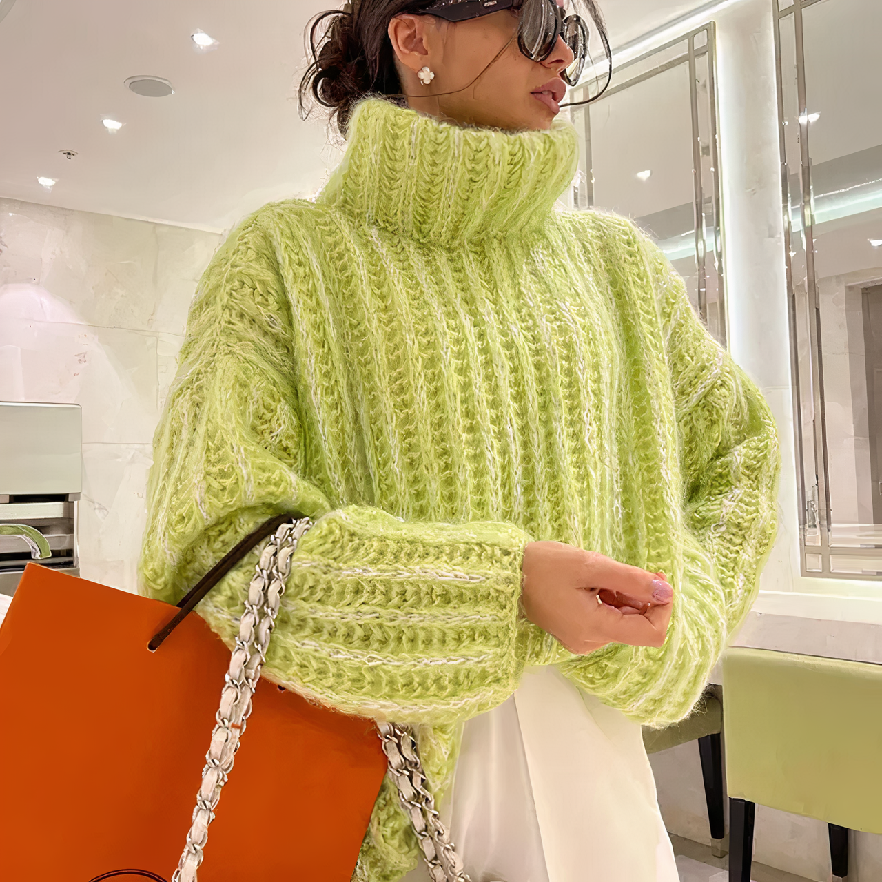 Cornelia® | Fluffy knitted sweater