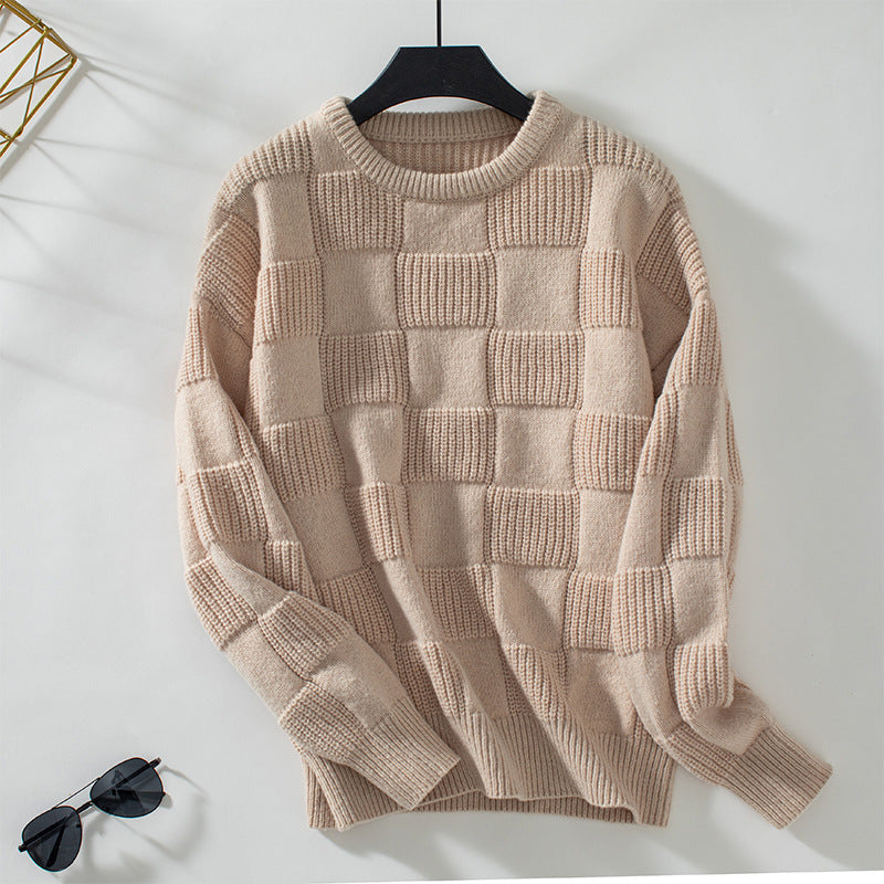 Ema® | Cozy knitted sweater with a round neckline