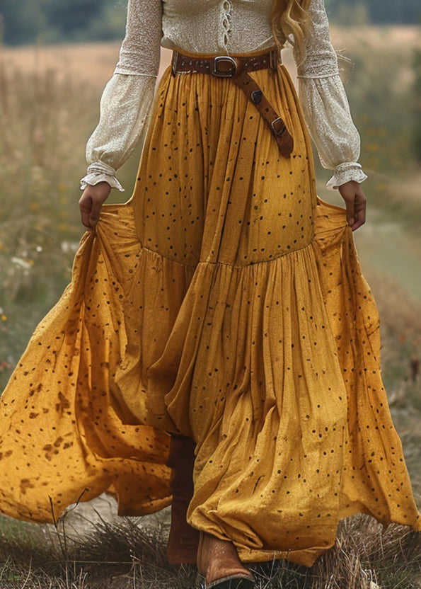 Colorblock V Neck Wrinkled Patchwork Cotton Dresses Long Sleeve