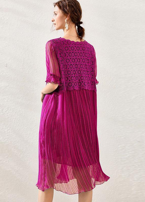 Rose Flare Sleeve Spring Long Dress