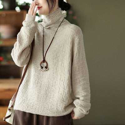 Jacquard Turtleneck Sweater