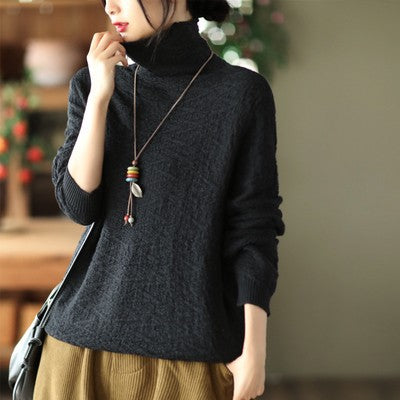Jacquard Turtleneck Sweater