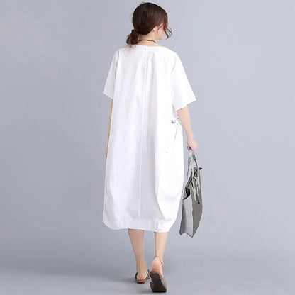 Summer Dress Shirt European Style T-shirt Dresses