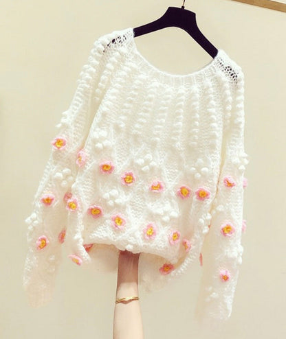 Flowers Long Sleeve Sweater 119