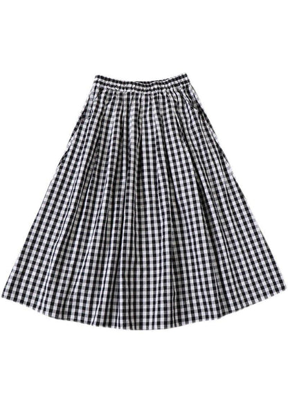 Yellow Wrinkled Pockets Spring Skirt