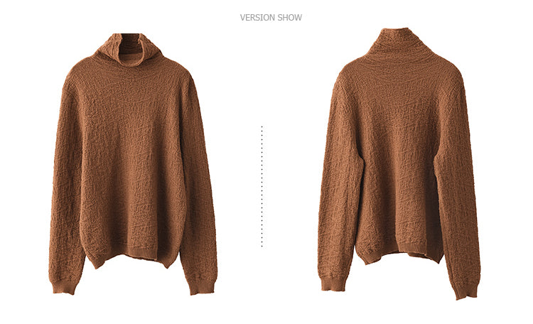 Jacquard Turtleneck Sweater