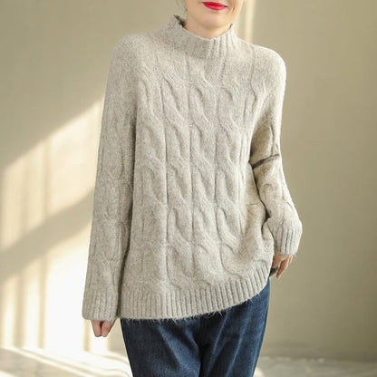 Autumn Winter Loose Knitted Sweater