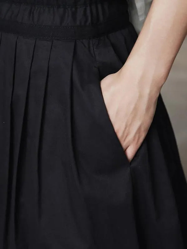 Simple Black Light Loose Dress