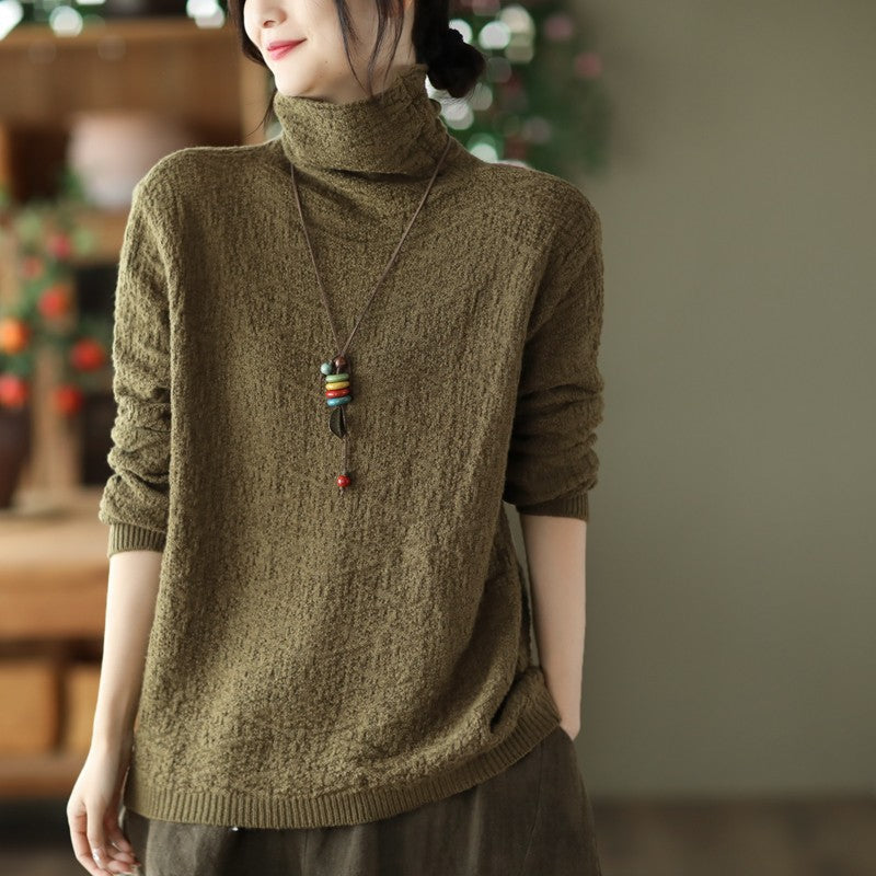Jacquard Turtleneck Sweater