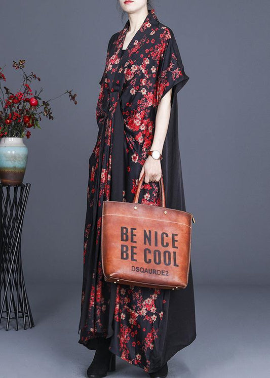 Red Tie Sleeveless Long Dresses Summer