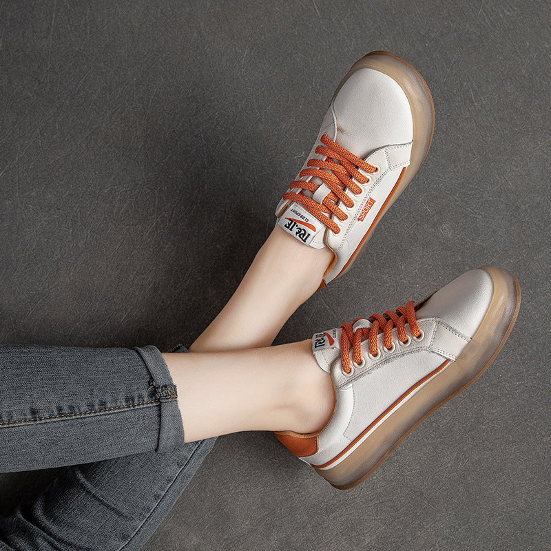 Summer Thin Leather Retro Shoes