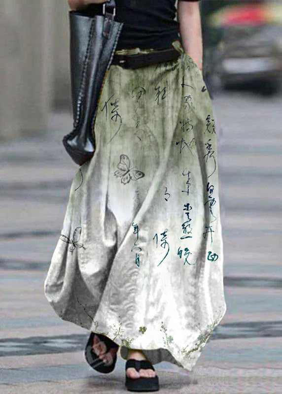 Cotton High Elastic Waist Side Pocket Zipper Skirts