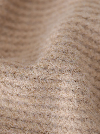 Winter Spliced Knitted Loose Sweater