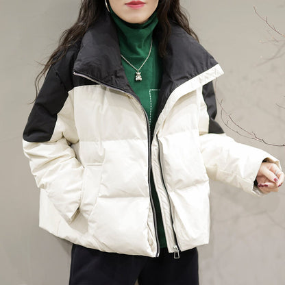 Winter Color Matching Down Coat