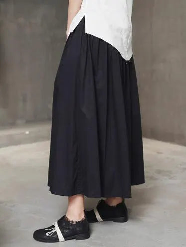 Simple Black Light Loose Dress