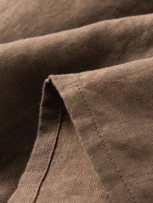 Pure Color Pleated Linen Skirt