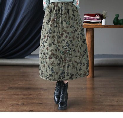 Patchwork Large Thermal A-line Skirt