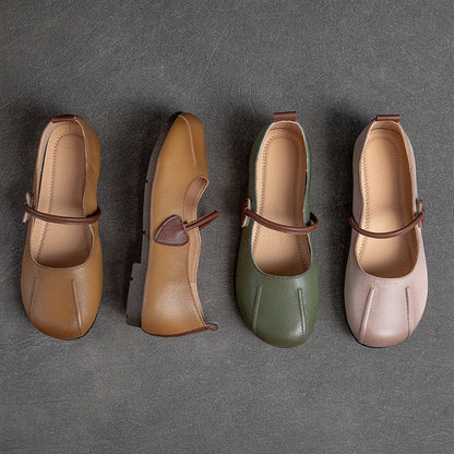 Spring Summer Retro Leather Shoes