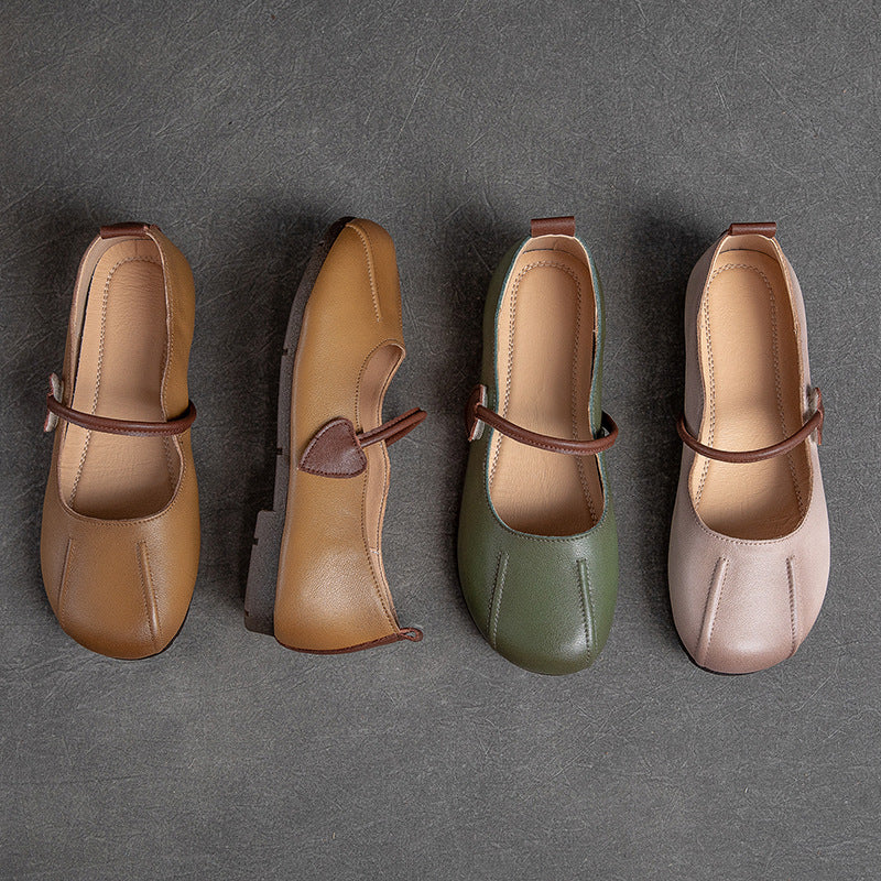 Spring Summer Retro Leather Shoes