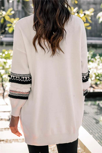 Cording Knitted Cardigan