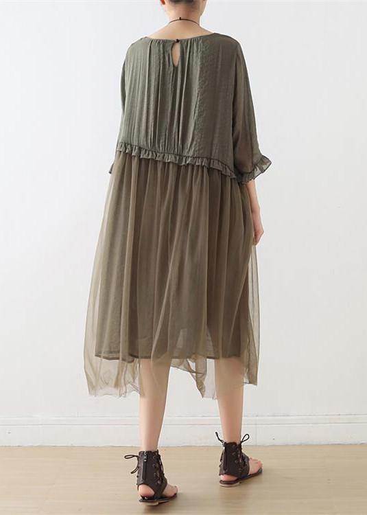 Black Tull Maxi Dresses Patchwork Chiffon Summer Dresses-limited Stock