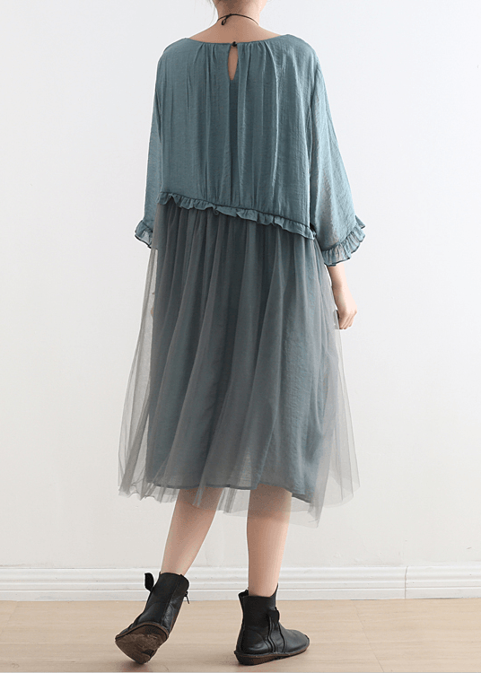 Black Tull Maxi Dresses Patchwork Chiffon Summer Dresses-limited Stock