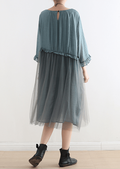 Black Tull Maxi Dresses Patchwork Chiffon Summer Dresses-limited Stock