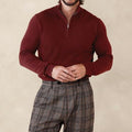 Men's Vintage Knit Warm Zip-up Sweater artswardrobe