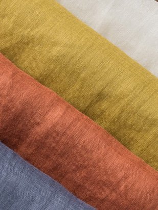 Color V Neck Short Sleeve Linen Top