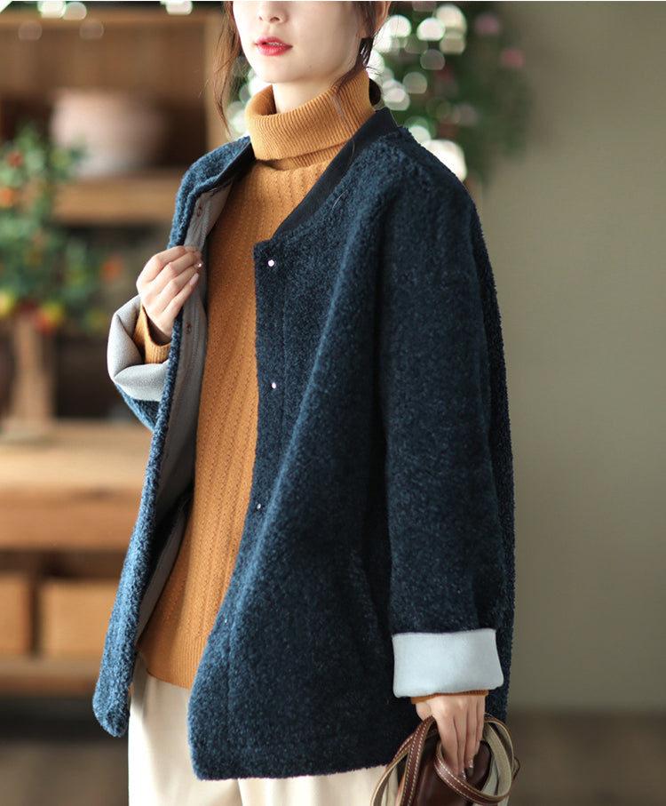 Retro Soft Lamb Wool Coat