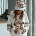 Women's Cute Winter Catart Knitted Warm Sweater elevenforest