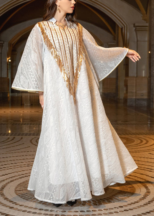 Original Design Sequins Embroidered Tulle a Line Dress