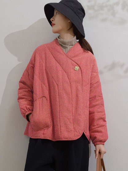 Loose Button Cotton Linen Jacket