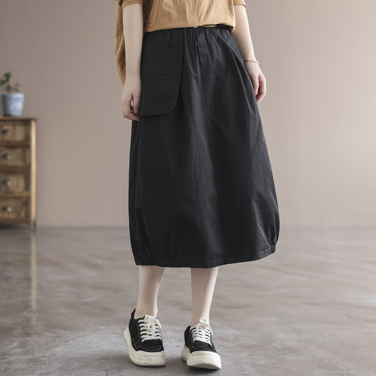 Cozy Cotton Loose Skirt