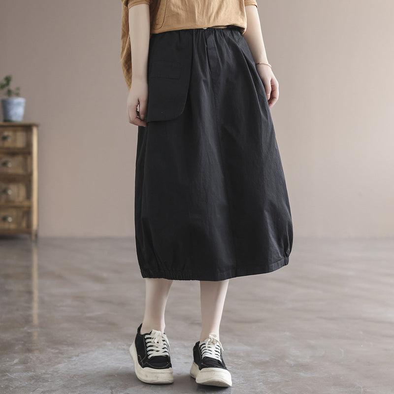 Cozy Cotton Loose Skirt
