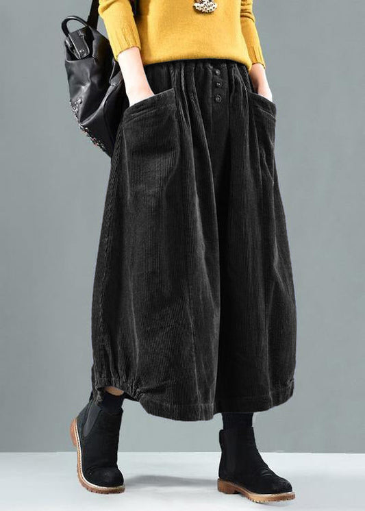 Elastic Waist Pockets Spring Wardrobes Tutorials Black Skirt