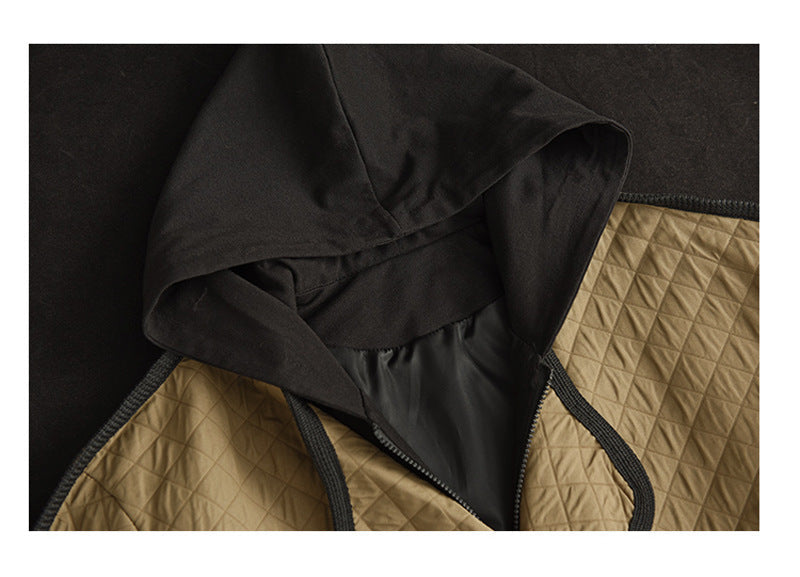 Retro Double Breasted Fake Two Piece Coat