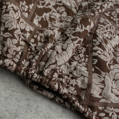 Printed Elastic Waist Skirt