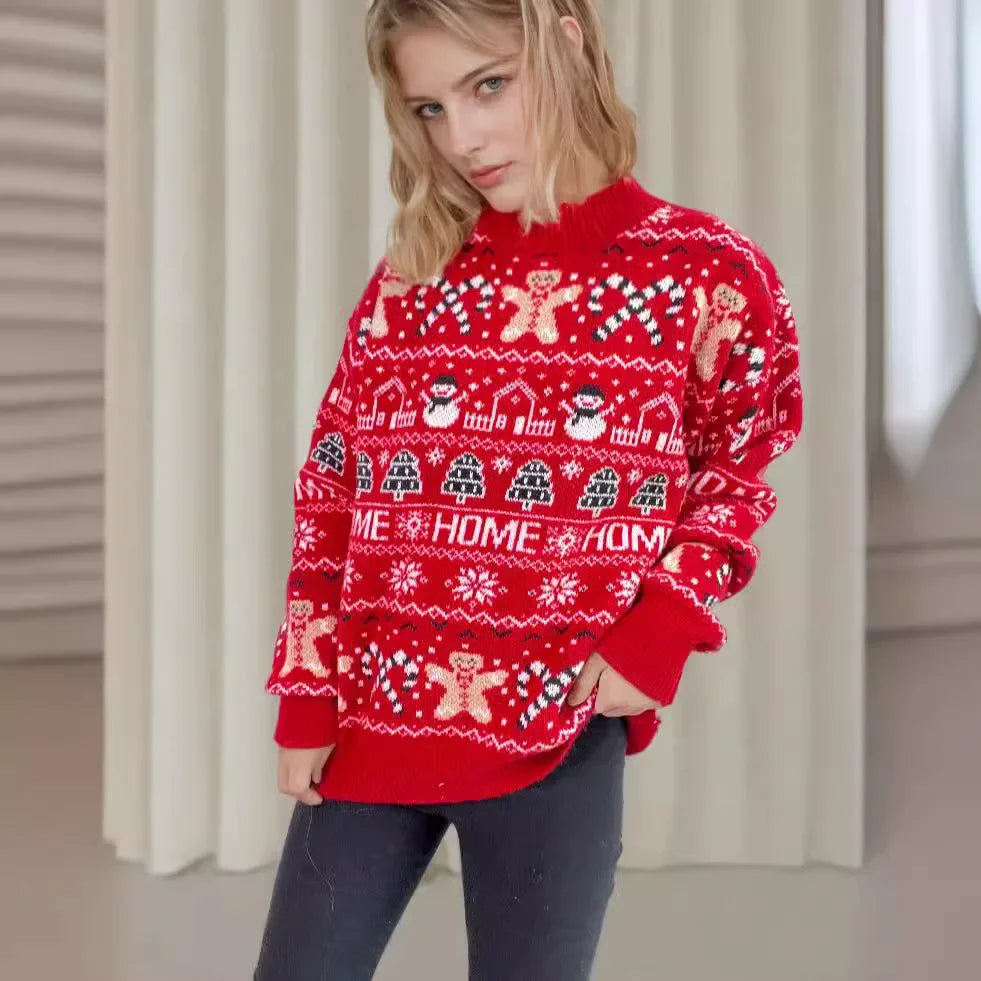 Eva® | Ugly Christmas sweater with a snowman motif