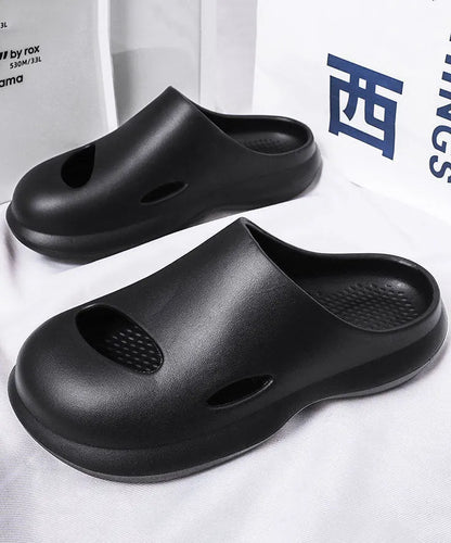 Comfy Orange Hollow Out Slippers Shoes for